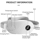 کمربند ماساژور و گرم کننده تسکین درد قاعدگی مدل Massage and heating belt to relieve menstrual pain برند اورجینال چین